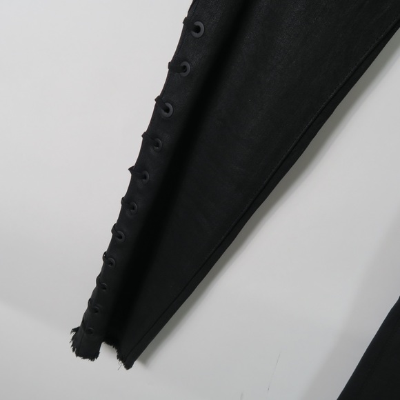 DL1961 Florence Instasculpt Coated Black Jeans 25 - Picture 9 of 9